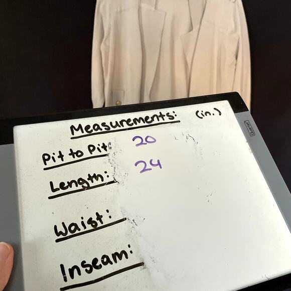 Simonton Says women's size M cotton jacket knit blazer style beige tan - Picture 6 of 7